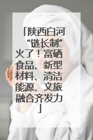 陕西白河“链长制”火了！富硒食品、新型材料、清洁能源、文旅融合齐发力