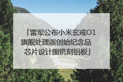雷军公布小米玄戒O1旗舰处理器创始纪念品 芯片设计图镌刻铝板