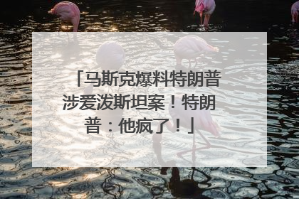 马斯克爆料特朗普涉爱泼斯坦案！特朗普：他疯了！