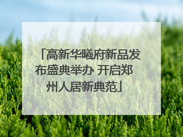 高新华曦府新品发布盛典举办 开启郑州人居新典范