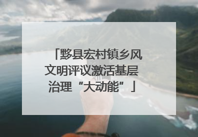 黟县宏村镇乡风文明评议激活基层治理“大动能”