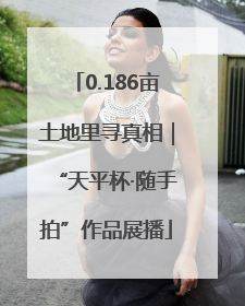 0.186亩土地里寻真相｜“天平杯·随手拍”作品展播