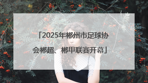 2025年郴州市足球协会郴超、郴甲联赛开幕
