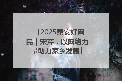 2025泰安好网民｜宋芹：以网络力量助力家乡发展