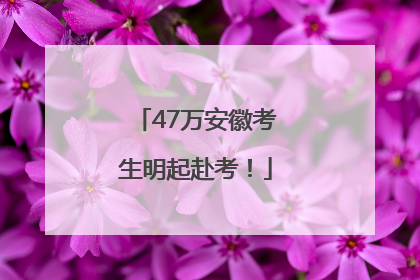 47万安徽考生明起赴考！