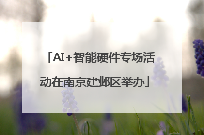 AI+智能硬件专场活动在南京建邺区举办